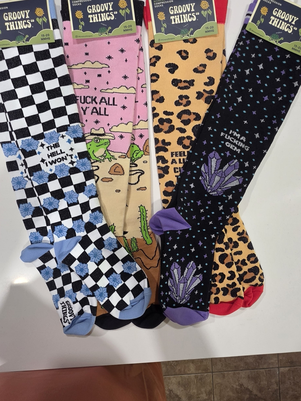Groovy Thing Women's Assorted Compression Socks - Picture 2 of 2